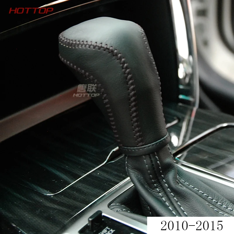 Автомобильные чехлы на рулевое управление, чехол для Toyota eiz 2005 2010, автоматические воротники переключения передач, натуральная кожа, сшитый вручную чехол - Название цвета: 10 15 black 1pc