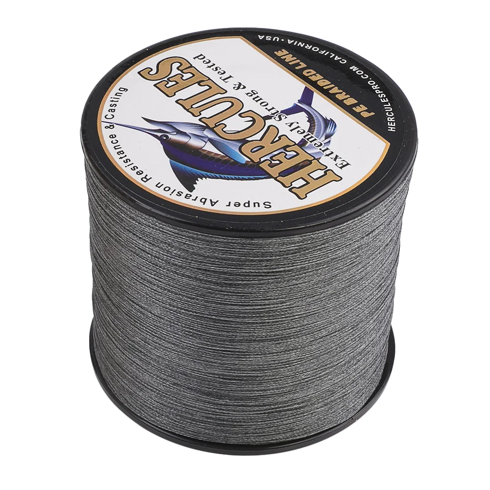 

Hercules Brazil Fishing Accessories Chilean Line Kite Sea Multifilament Carp Wire 8 Strands 10-300LB Gray PE Braided 100-2000M