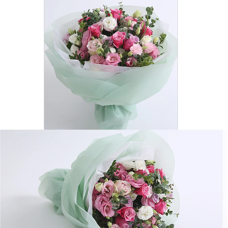 us 8 99 10 pieces round waterproof flower packing paper waterproof diy flower bouquet package paper flower shop supplies package in gift bags buy paper flower bouquet