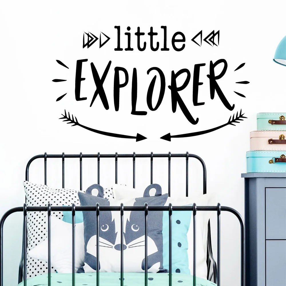 

Exquisite little explorer Vinyl Wall Sticker Home Decor For Living Room Kids Room Decoration Decal Stickers wallpaper