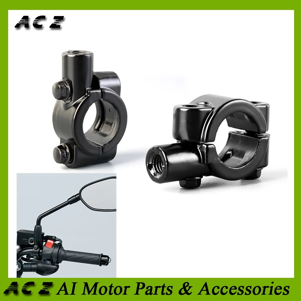

ACZ Motorcycle 1 pair 22mm Universal Rearview Mirror Holder Adapters Mounts Riser Spacers Extension Adapter Clamp Mount