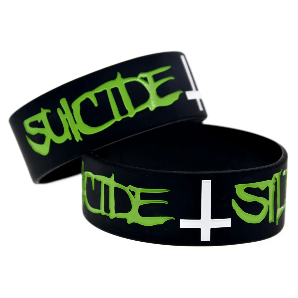 OBH 1 шт. Suicide Silence "силиконовый браслет ширина дюйм широкий Deathcore Стиль