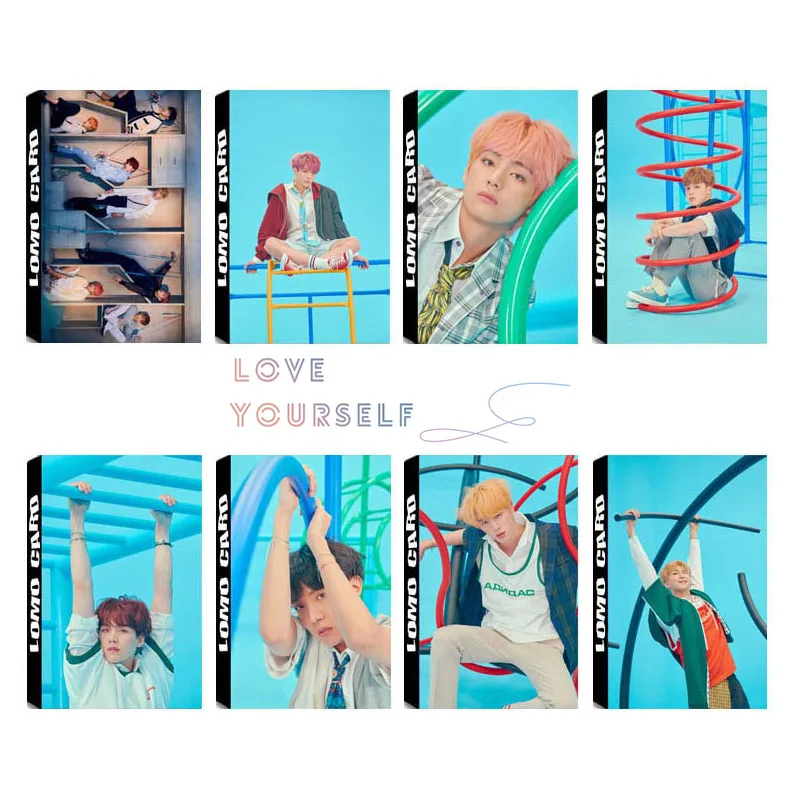 

KPOP BTS Bangtan Boys LOVE YOURSELF Answer Album Self Made Paper Lomo Card Photo Card Poster HD Photocard