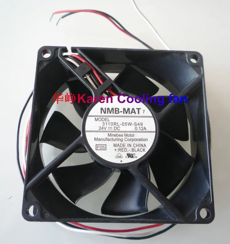 

НМБ 8 см 8025 24V 0.12A 3110RL-05W-S49 3 провода Вентилятор охлаждения