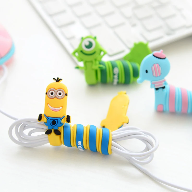 

Cartoon Cord Winder Reversal Korea fashion creative Lovely Classic adorable long strip winding thread tool device silicone