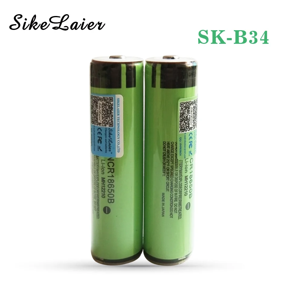 6 шт. в упаковке. Для Panasonic 18650 3,7 V 3400 mAh батарея электронная сигарета батарея NCR18650B Lthium защитная пластина