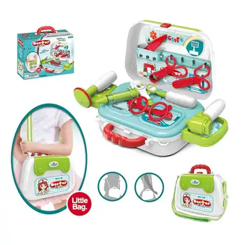 

15PCS Doctor Kit For Kids Pretend Medical Doctor Playset With Electronic Stethoscope Educational Doctor Toys For Children