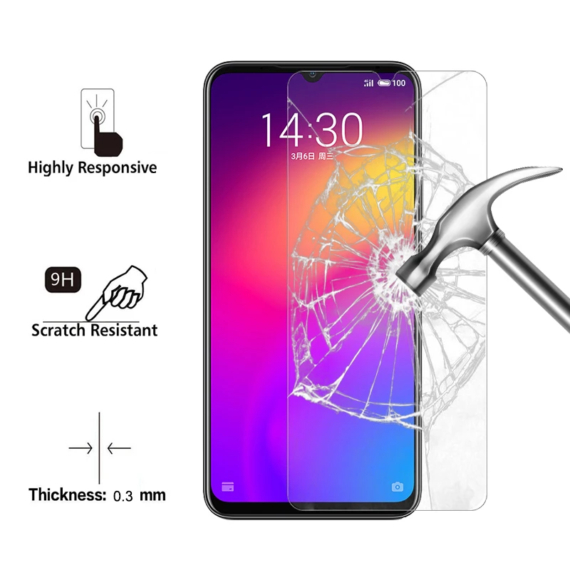 GerTong Note 9 стекло закаленное для Meizu стеклянная пленка 9H прозрачная полная клейкая
