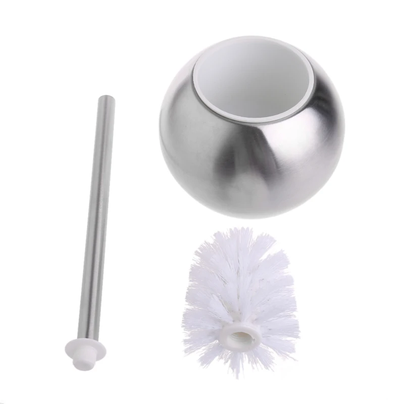 Stainless Steel Toilet Bowl Brush Bathroom Cleaning Tool Holder With