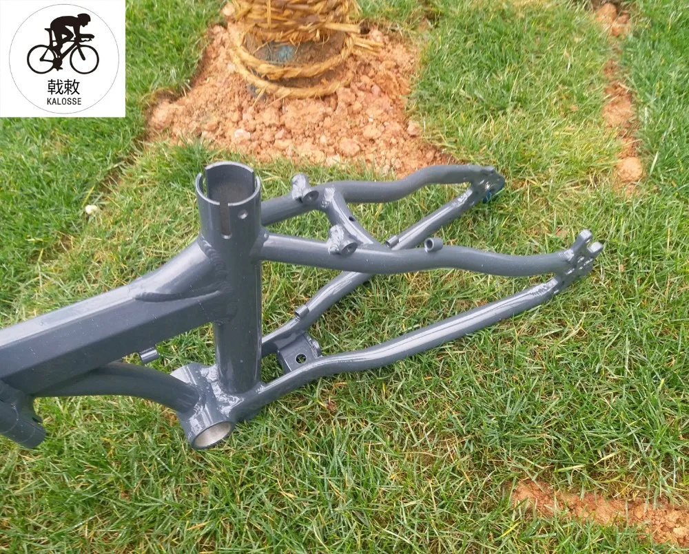 Flash Deal Kalosse  Foldable  20 inch  mountain bicycle  frame  Folding  alloy  kids frame   children  bike frame 3