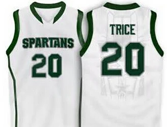 michigan state white basketball jersey