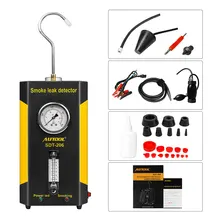 Новейший AUTOOL SDT-206 детектор дыма для автомобиля диагностический инструмент утечки трубных систем, включая EVAP для всех автомобилей автоматический тестер утечки