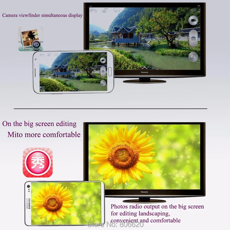 1080p Android TV Miracast Wireless Receiver HDMI Wifi Display Dongle with Google Chromecast for Home PC Laptop TV & Projectors_8