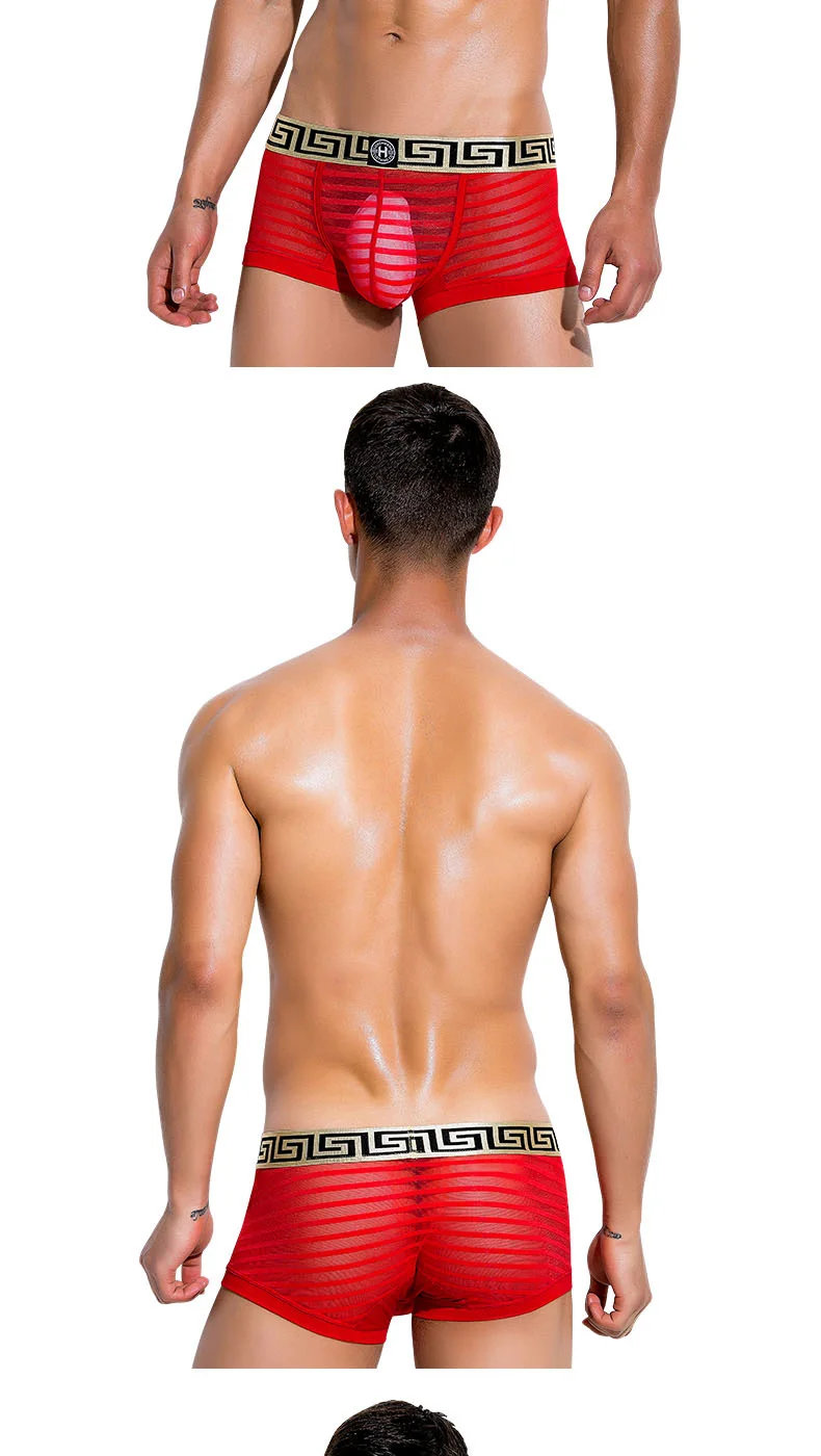 Мужское нижнее белье мужские боксеры дышещее нижнее белье cueca masculina тонкие секции Ropa Interior hombre боксеры homme