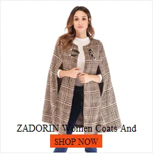 ZADORIN женские шерстяные пальто Мандарин с длинным рукавом двубортное винтажное шерстяное пальто осень зима пальто уличная Блейзер Mujer