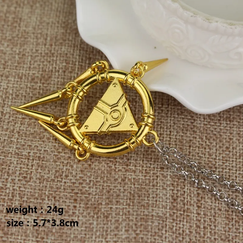 Модные украшения Yu-gi-oh! Ожерелье с глазом-пазлом для женщин и мужчин, ювелирные изделия - Окраска металла: Золотой цвет