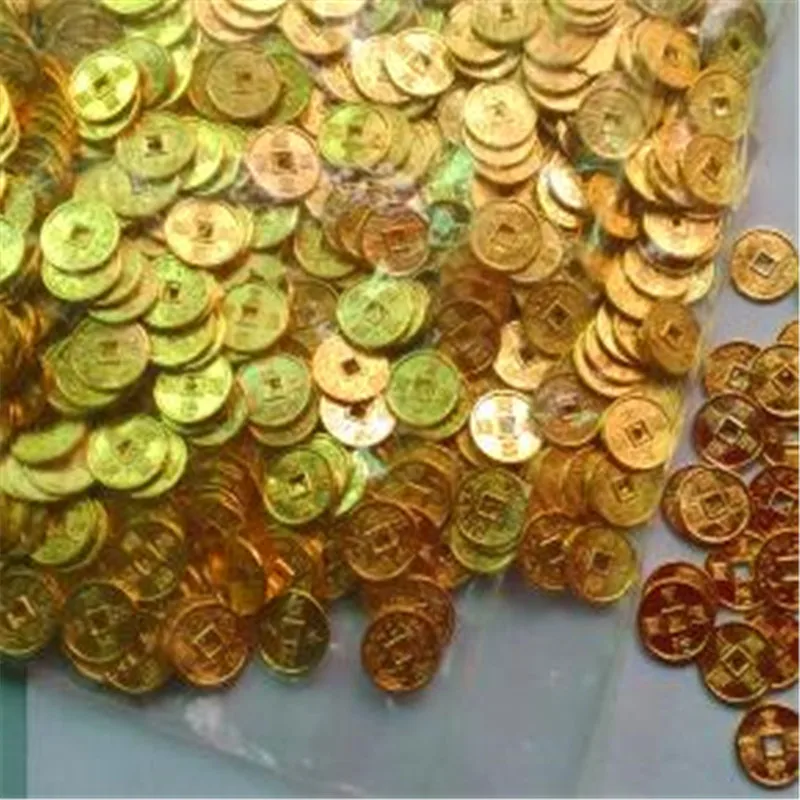 

lucky Wealth Prosperity 100pcs Feng Shui Coins 0.4" 1cm Lucky Chinese Fortune Fit Bracelet Alloy Coin Manchu Script Qing Money