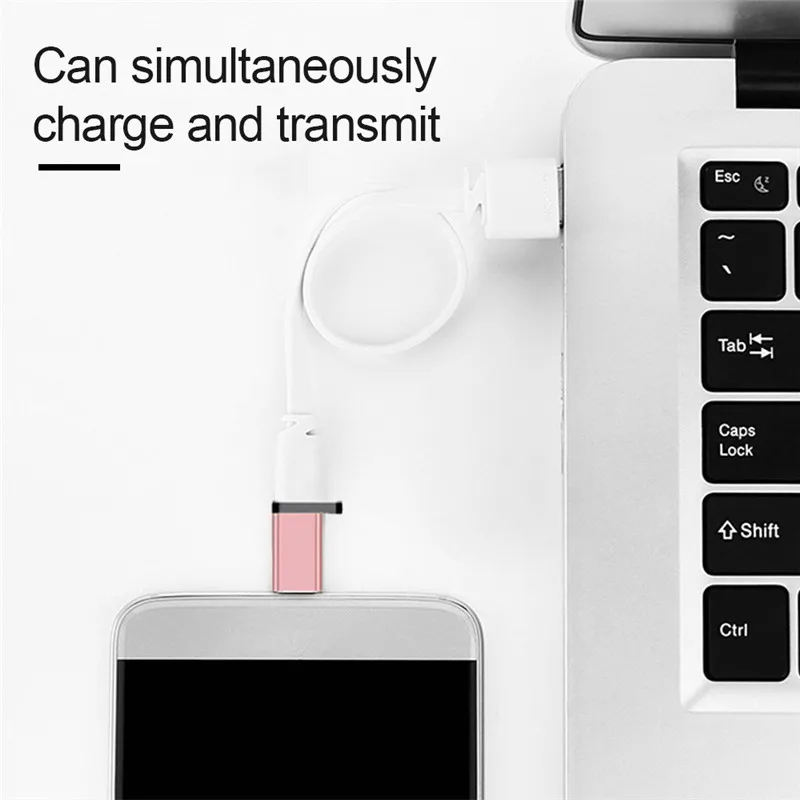 Лидер продаж 4 цвета на выбор металлический мини USB Type C адаптер OTG c к Micro конвертер