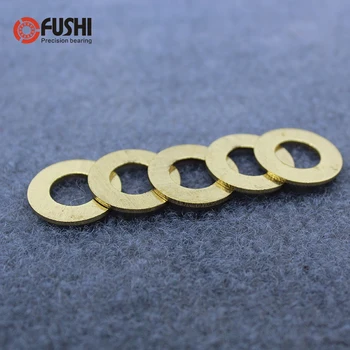 

M8 8*16*1.2 8*16*1.5 MM Brass Flat Washer 50PCS Meson Pad Sheet Metal Collar H59 Copper Gasket