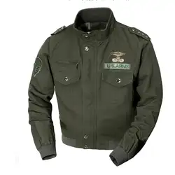 JOOBOX куртка в стиле милитари Для мужчин Курточка бомбер Для мужчин Осень-зима, верхняя одежда Повседневное хлопчатобумажной полета куртки