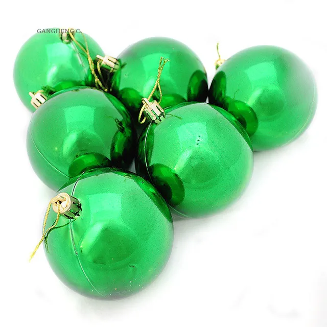 6pcs 6cm Green Christmas Baubles Party Xmas Tree Decorations 6pcs 6cm Green Christmas Baubles Party Xmas Tree Decorations Hanging Ornament Decor