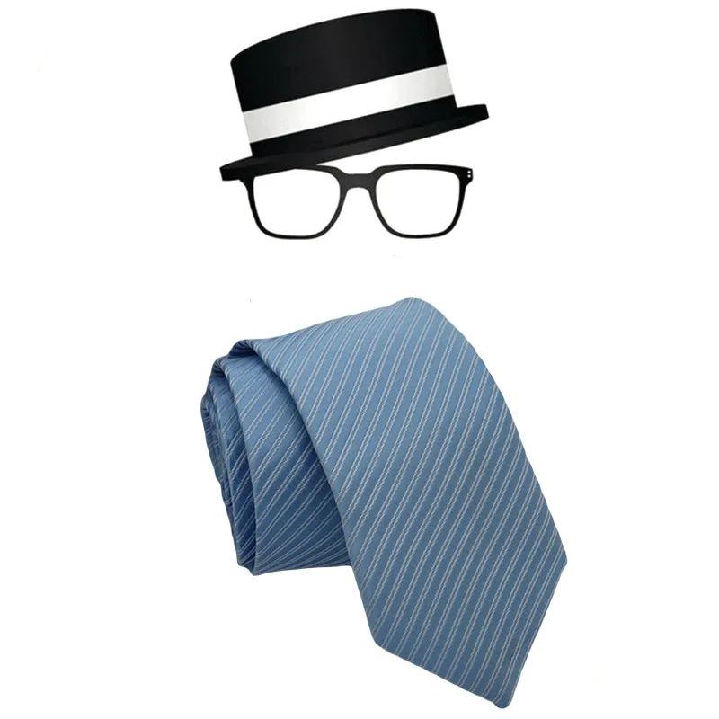 1 шт., новинка, Лидер продаж, шелковый галстук для отдыха, галстук из полиэстера, повседневные Галстуки в полоску, модный стиль, деловой галстук для джентльменов