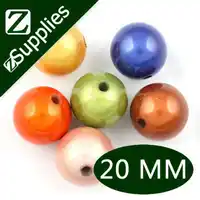 20mm Mixed Multi-color Miracle Beads/Perles Magiques Acrylic Round Miracle Bead For Necklace & Bracelets DIY