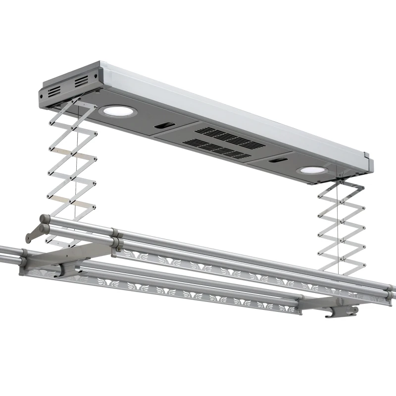 Intelligent remote control electric drying racks balcony automatic lifting disinfection laundry