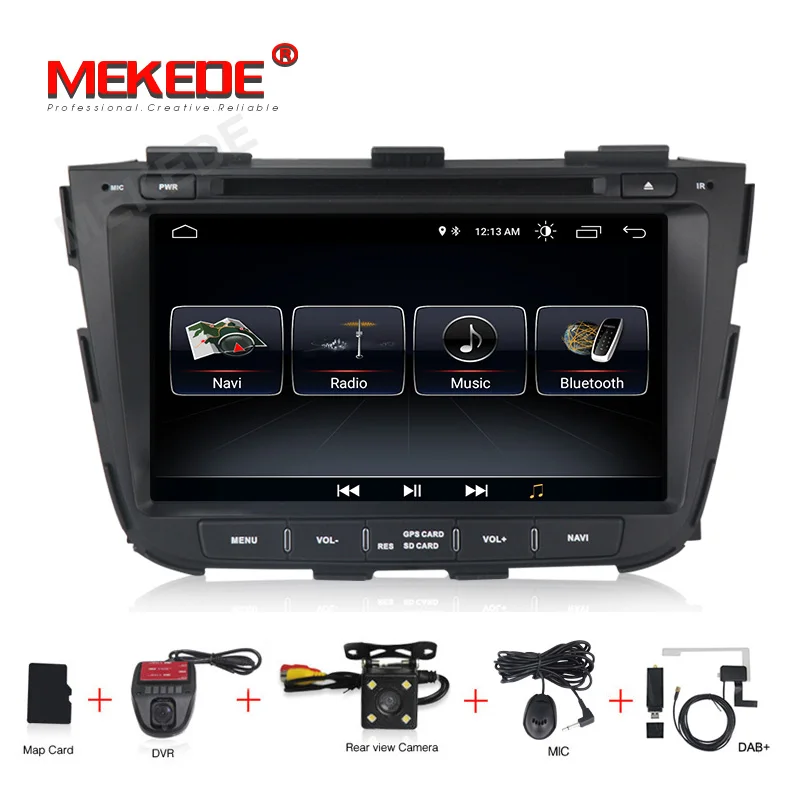 

MEKEDE 1024x600 Android 8.1 car DVD gps multimedia player for KIA SORENTO 2013 2014 2015 Car DVD Player Navigation GPS Radio