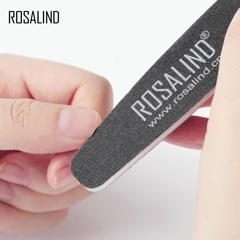 ROSALIND 1 шт. пилки для ногтей полный Педикюр Маникюр Полировка инструменты Маникюр Педикюр инструмент для дизайна ногтей