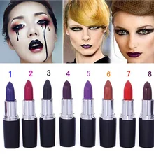 Блеск для губ Макияж губ Водонепроницаемый вампира Стиль 8 цветов косметические палку длительное помада стойкая