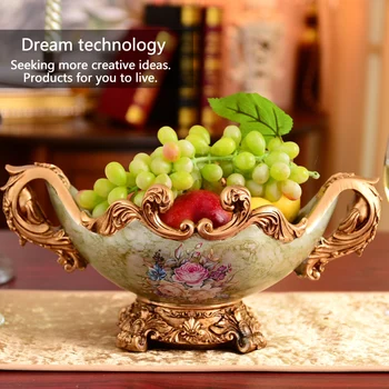 

room decoration Home Furnishing European fruit dish fruit plate decoration luxury high-grade dry fruit retro gift