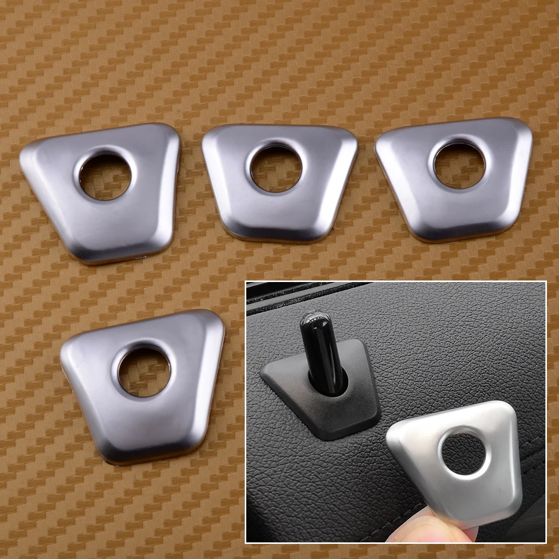 CITALL 4PCS set ABS Chrome Plated font b Car b font font b Interior b font