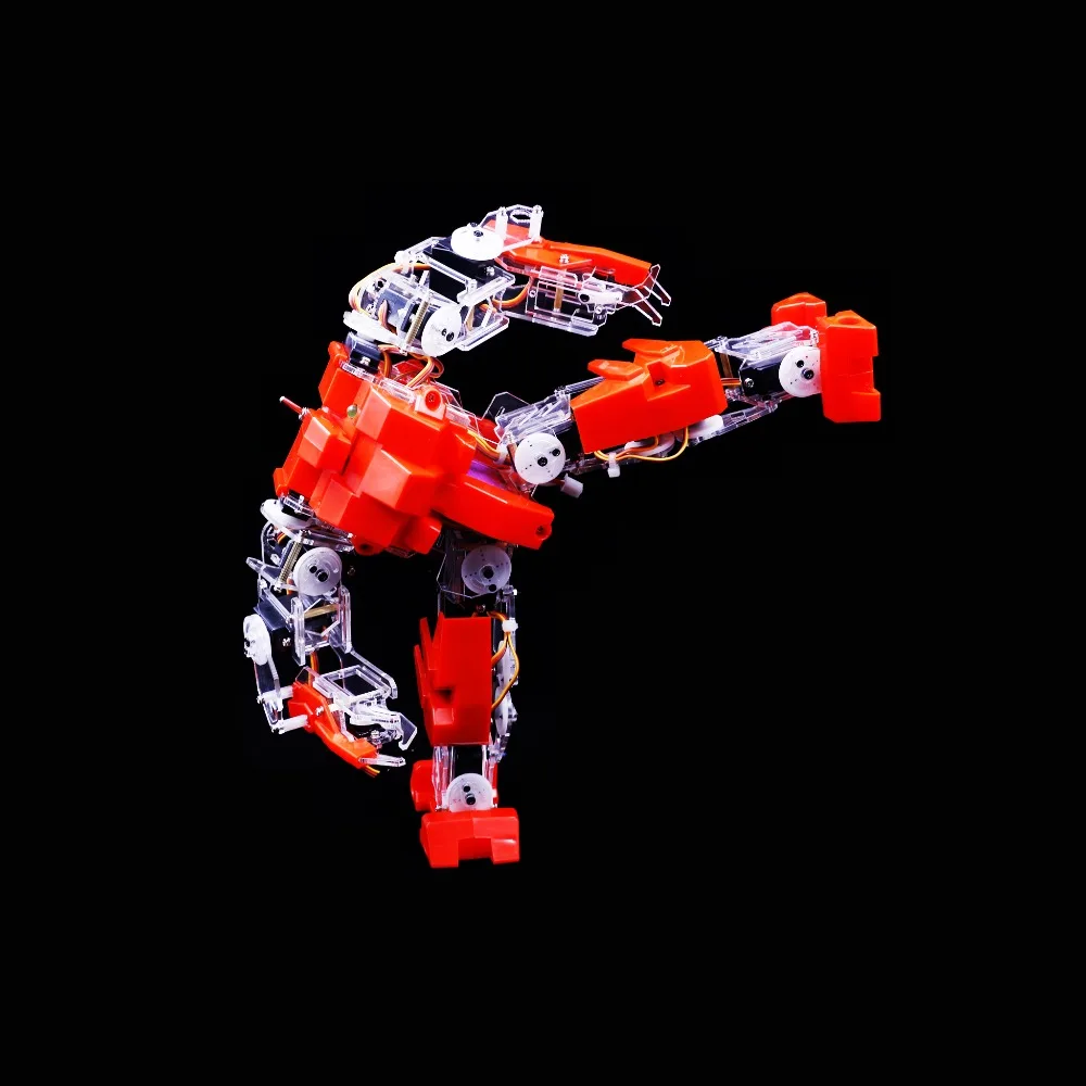 

AIF-44-0 DIY 16 degrees of Freedom APP Mega intelligent android robot customize w/ matrix power servo 4KG Metal Gear