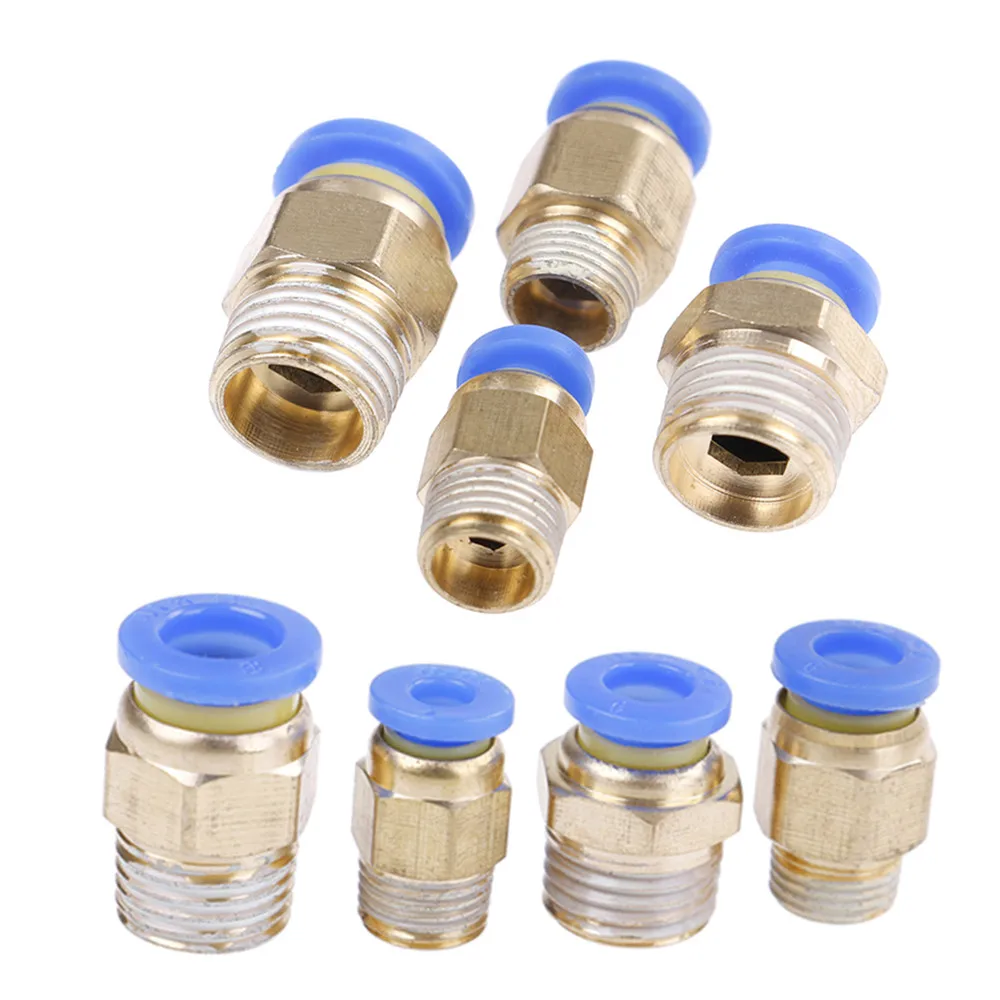 10Pcs Quick Joiner Push-in Connector Pneumatic Fittings PC401/PC601/PC602/PC802