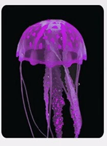 Солнечный аквариум декоративное озеленение световой моделирования программного обеспечения люминесцентные Медузы плавающая Медуза - Цвет: Фиолетовый