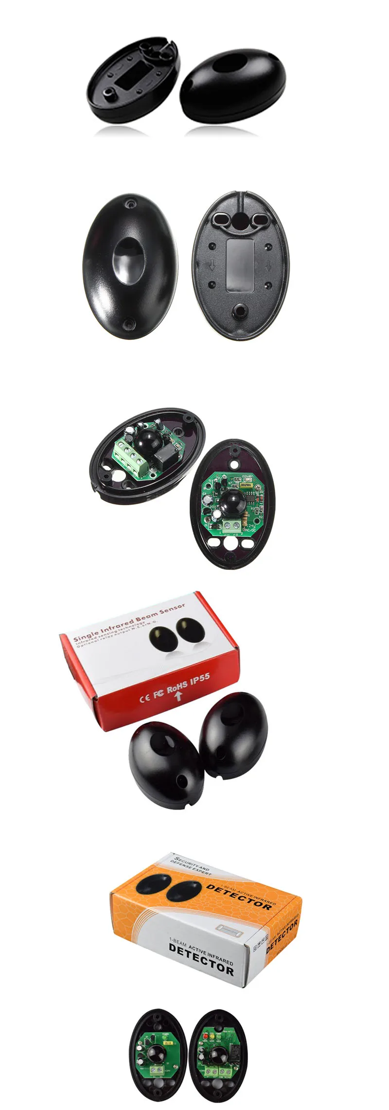 Sensor de Feixe Detector para Porta Janela do Assaltante Pces Ativo Fotoelétrico Único um 1 Infravermelho Barreira Sistema Alarme 10 3 porta janela do assaltante sistema alarme