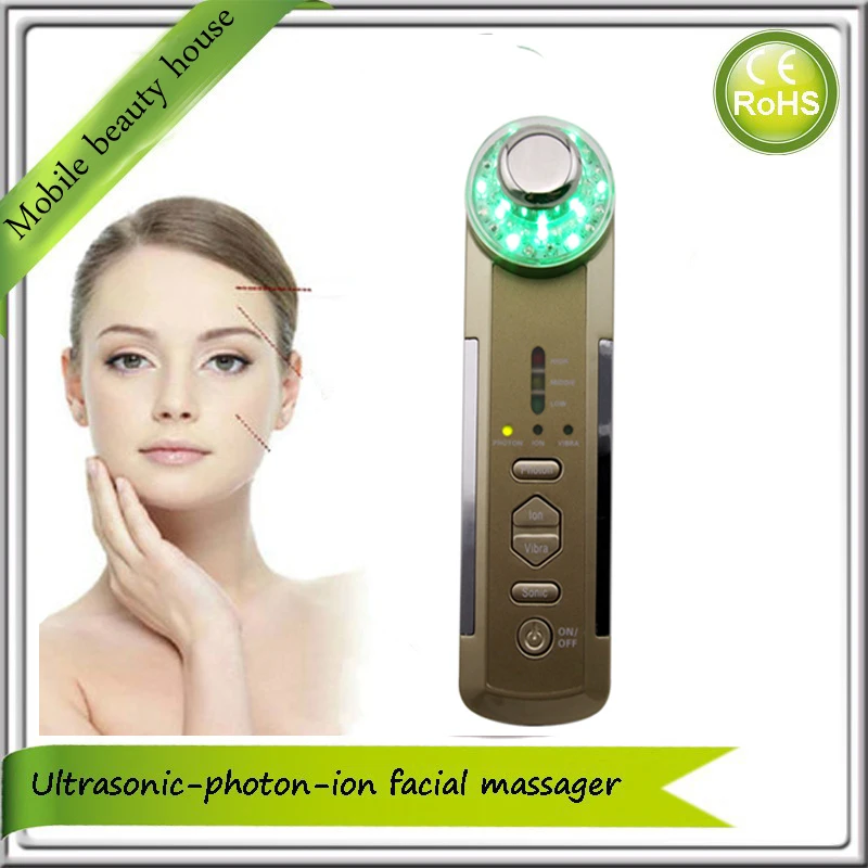 3MHZ Ultrasound Skin Tightening Ion Photon Hight Frequency Beauty Led Light Photon Facial