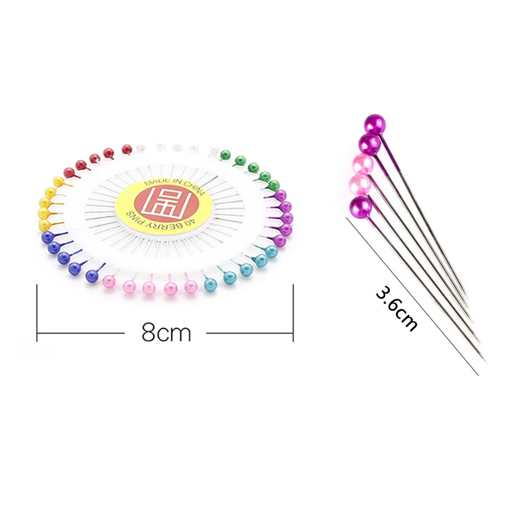 480 шт./компл. шпильки позиционирования иглы с Цвет Фул бусины Дамского Платья прямые булавки с круглой головкой Цвет корсаж из искусственного жемчуга швейная Pin-код