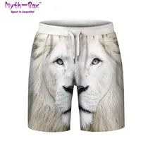 Летние мужские пляжные шорты водонепроницаемые спортивные брюки Лев 3D принт брендовые шорты для бега быстросохнущие шорты для серфинга мужские плавки для серфинга