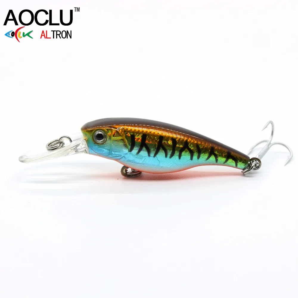 

AOCLU wobblers Jerkbait 6 Colors 4cm 2.5g Hard Bait Small Minnow Crank Fishing lures Bass Fresh Salt water tackle Floating lure