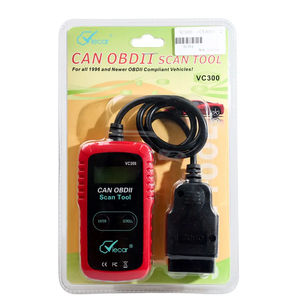 Показателя viecar cy300 ELM327 OBD2 диагностический сканер vc300 Поддержка SAE J1850 протокол