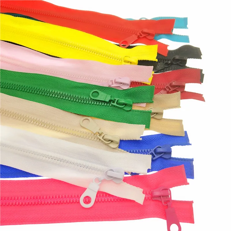 

1pc 5# 50CM Length High Quality Resin Zippers Open-End Sportwear Apparel Bags Sewing Accessories 12 Colors Pick