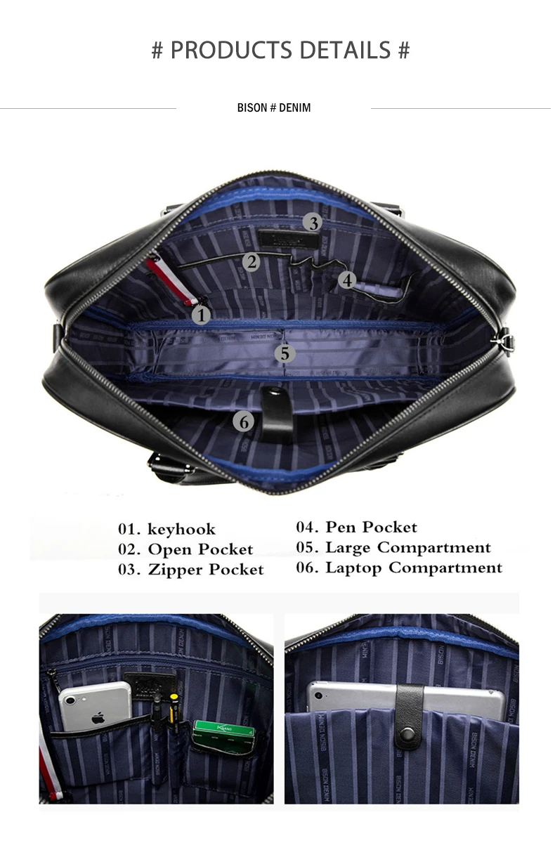 Бизон джинсовые Модные теплые мужские сумки известный бренд 14 дюйм(ов) деловая сумка для ноутбука для мужчин Сумка дорожная через плечо N2610