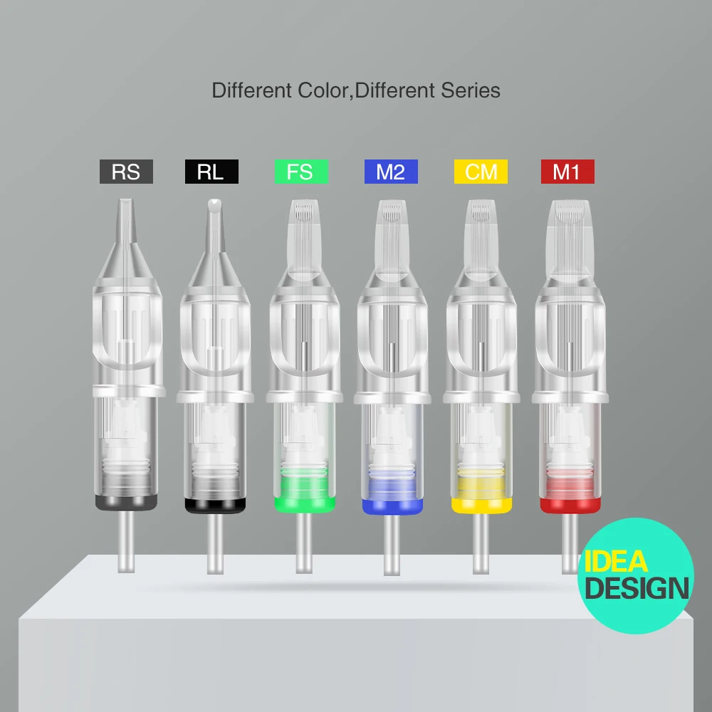 Клеймо 20 шт. картридж иглы одноразовые Перманентный макияж пирсинг иглы татуировки тела и искусства EN08-FS