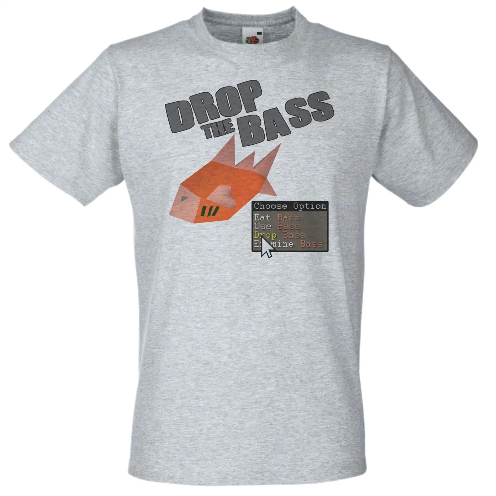 

Mens Grey Drop the Bass RS3 T-Shirt Runescape Funny Skilling / Music TShirt Comfortable t shirt,Casual Short Sleeve TEE