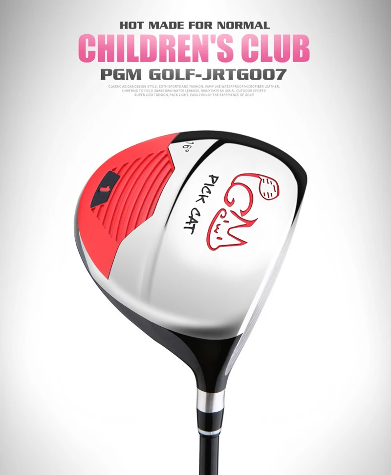 Crest Гольф pickcat детская Гольф 1# драйвер, 5# разъемная застежка-молния fairway wood, Титан сплав головки, правая рука Гольф клуб для От 3 до 12 лет для детей