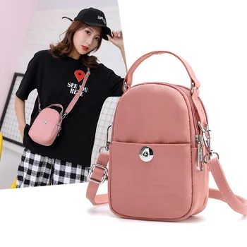 

Women Crossbody Bag Solid Color Lightweight Waterproof Large Capacity Handbag New