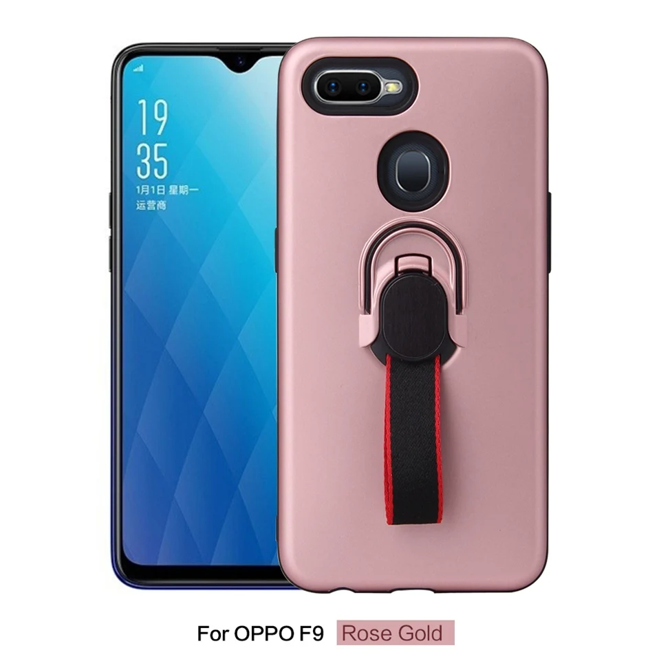 Ring Holder Case For OPPO F9 Pro F5 F7 Coque Silicone Magnetic Phone Back Case For OPPO R9S A73 A79 A3S R17 Realme 2 Pro Cover   (5)