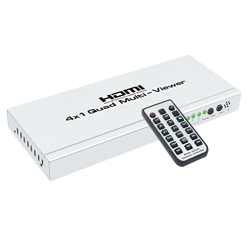 

1080P HUB Switcher 4x1 Quad Multi-viewer High-Definition Screen Segmentation Seamless Switching Output Switch For HDTV DVD PS3